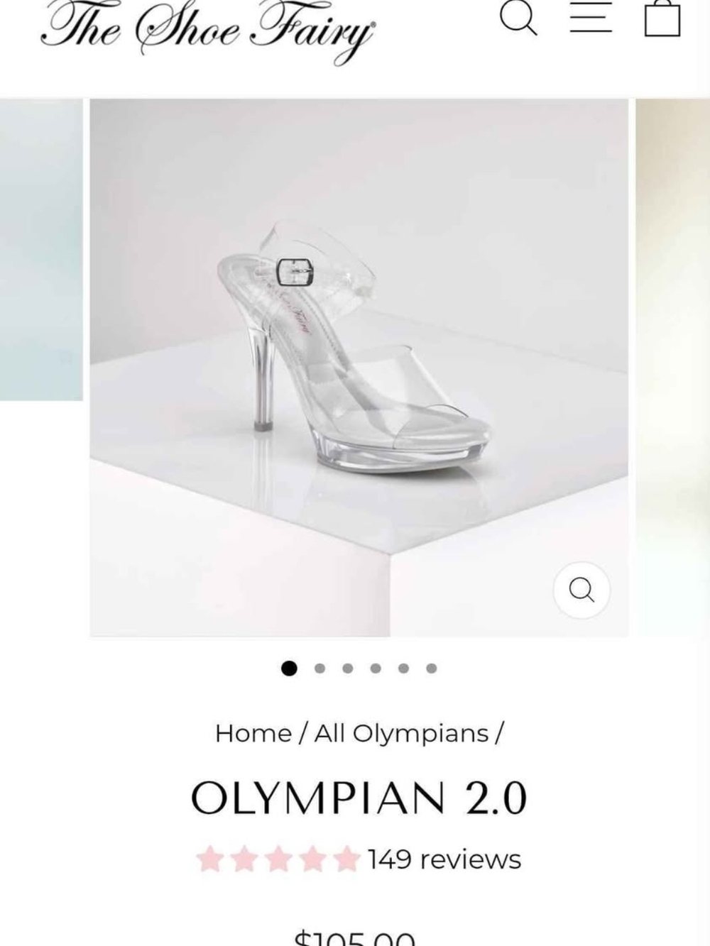 Olympian 2.0 Clear High Heel Sandal